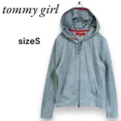 tommy girl トミーガール　トップス　パーカー　ジップアップ　薄手　刺繍