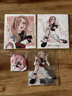 超かぐや姫！ かぐやセットアクリルスタンド 缶バッジ3種 色紙 2種