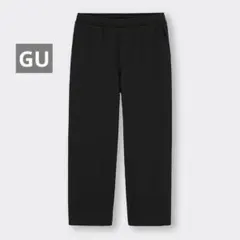 【GU】カットソーバギーパンツ(丈標準70.0～74.0cm) XXL 黒