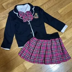 110 フォーマルドレス 4点セット ピンク リボン 女の子 卒園式 入学式