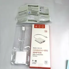 iPhone OTGアダプター Lightning USB SD対応