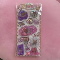 24時間以内発送⭐︎サンリオ　キラキラウォーターインシール　日焼けキティ