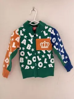 BABY DOLL パーカー 90cm 緑 青 オレンジ 長袖 アウター　柄物