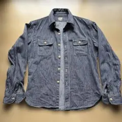 デラックスウエア　ＨＶ－０１　ヒッコリーネルシャツ　Ｍ