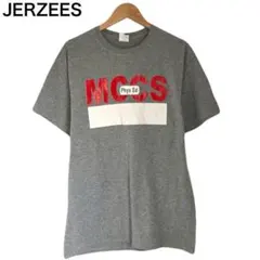 ジャージーズ　MCCS　プリント　デカロゴ　グレー　メンズ　半袖　丸首　Tシャツ