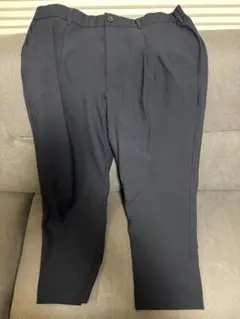 ユニクロ　UNIQLO タックワイドパンツ　メンズ　XLサイズ　ネイビー