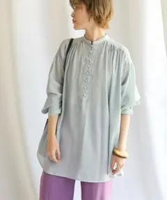 【試着のみ】select MOCA 長袖シアーブラウス