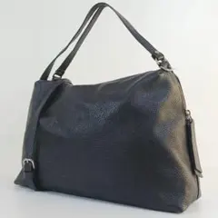 ✨美品✨ジャンニキャリーニ　アリファ　L　2way ショルダーバッグ　ネイビー