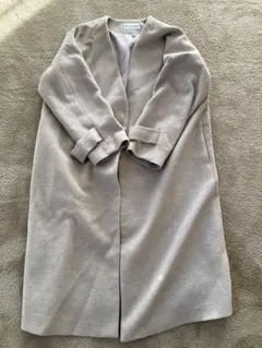 GLOBAL WORK ベージュ ノーカラーコート