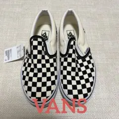 [新品]21cm VANS SLIP ON CHECKER スリッポン キッズ