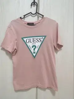 GUESS 半袖Tシャツ ピンク Sサイズ