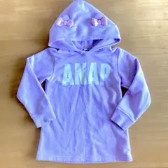 ANAP アナップ 猫耳 トレーナー 120 薄紫