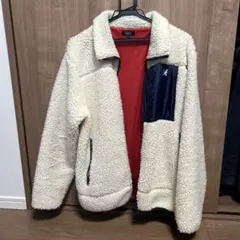 KANGOL ZIP FIVE フリースジャケット M クリーム
