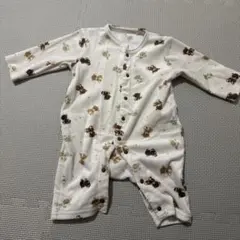 クマ柄ロンパース 60-70cm