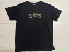 SHIPS シップス ロゴTシャツ ブラックのサムネイル