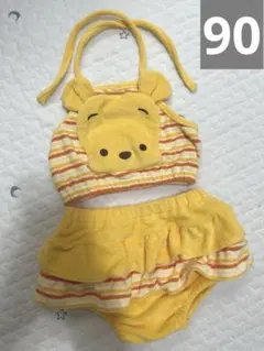 くまのプーさん ディズニー　セパレート　フリル　ベビー水着 90サイズ