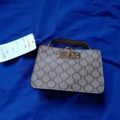 モノグラムミニショルダーバッグ グレー