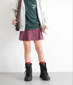 UNIQLO キッズ♡美品チェック柄 キュロットスカート 130