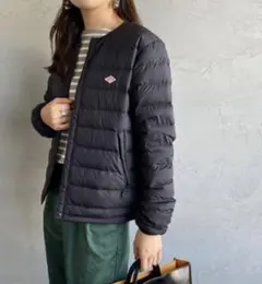 DANTON ブラック ダウンジャケット　レディース