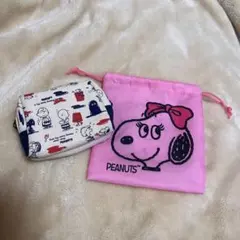 スヌーピー ポーチと巾着袋 まとめ売り