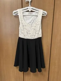 レーストップ ノースリーブミニワンピース