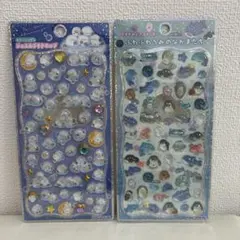 プチドロップステッカー プチドロ シマエナガ うみのなかまたち 2枚セット