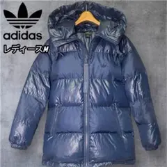 【希少】韓国adidas フード付きダウンジャケット M ネイビー
