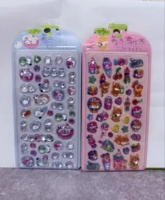 ポップシールセット 2シート 動物 食べ物