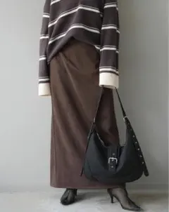 スエードタイトスカート タイトスカート ナロースカート ロング Lumier