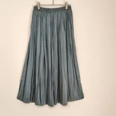 LOWRYSFARM プリーツロングスカート F グリーン