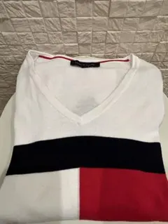 TOMMY HILFIGER Vネックセーター XL
