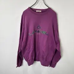 R00591 LANCEL トレーナー　90s ポケット付き　アメカジ　y2k