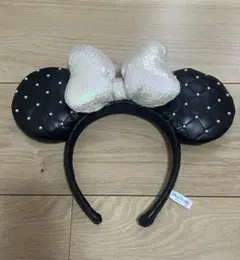 ディズニー ミッキー耳カチューシャ パール付き