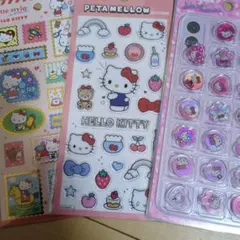ハローキティ ステッカーセット　シール　シールセット　おはじきシール