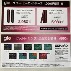 glo ヒーローシリーズ ヴァルト　割引券