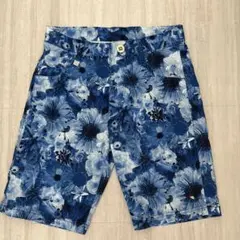 Arnold Palmer メンズ ハーフパンツ 花柄 ブルー Mのサムネイル
