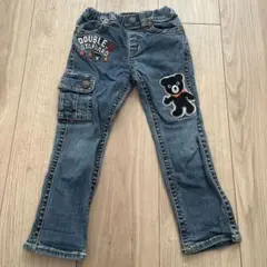 美品 ミキハウス ダブルビー デニム 100