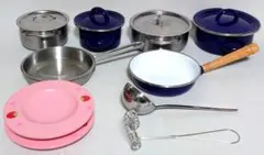 おままごと　キッチン　ミニチュア　調理器具　知育玩具　セット