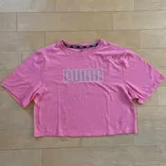 PUMA ピンク クロップドTシャツ