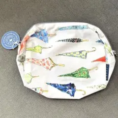 イイダ傘店の傘イラストポーチ