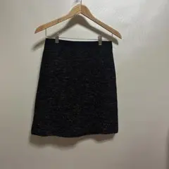 黒のツイードタイトスカート インディヴィ ピンク