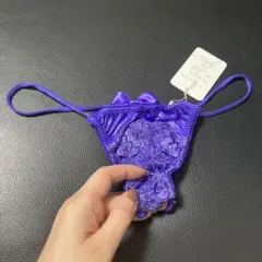 ラ・ポーム Tバック パープル M