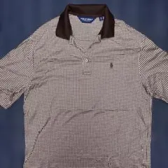 POLO GOLF ラルフローレン ポロシャツ 千鳥格子柄 L