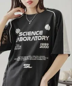 SCIENCE LABORATORY プリントTシャツ ブラックのサムネイル