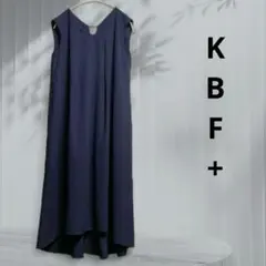 KBF+ テントシルエットボリュームAライン ボリュームワンピース