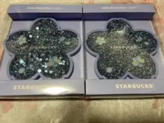SAKURA2026コースターエアリーブルー 2個セット　スタバ紙袋付き