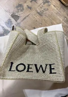 お値下げ中♡LOEWE かごバッグ ベージュ/ホワイト LOEWE ロエベ バスケットバッグ スモール ハンドバッグ かご