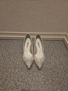 【最終値下げ】ダイアナ　チュールレースパンプス24.5cm