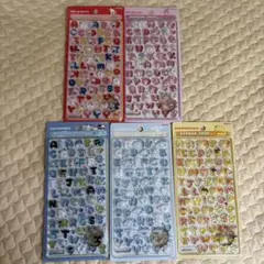 ボンボンドロップシールmoji もじ 5種セット サンリオ