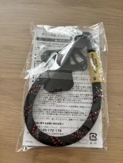 ポリス手帳 スマホハンドストラップ 黒赤